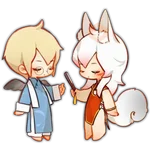 Big Tengu Demon Fox 🦊🖤 Chibi 