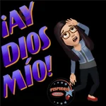 chica fondo negro 