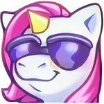 Unicornio emote. 🦄💜 
