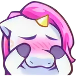 Unicornio emote. 🦄💜 