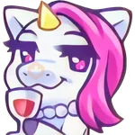 Unicornio emote. 🦄💜 