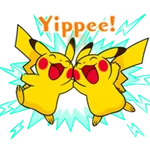 Pikachu Lively Voiced Stickers ♪ 