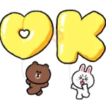LINE FRIENDS Max Love Stickers 