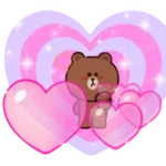 BROWN & CONY Cheer Stickers 
