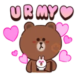 BROWN & CONY Cheer Stickers 