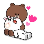 Brown & Cony Heart-Throbbing Love 