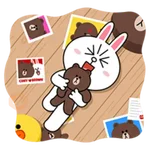 Brown & Cony Big Love Stickers 
