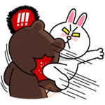 Hopping Mad! Angry LINE Characters 