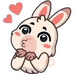 STICKERS FUNNY BUNNY 