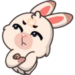 STICKERS FUNNY BUNNY 