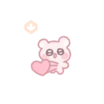 The bear shoots an arrow of love 