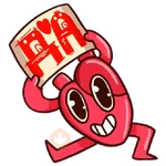 corazón y cerebro graciosos😁 