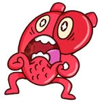 corazón y cerebro graciosos😁 
