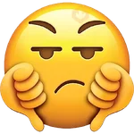 emoji amargado
