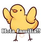 familia de pollitos 
