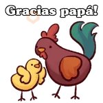 familia de pollitos 
