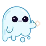 Spooky Halloween cute ghost 
