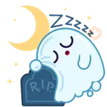 Spooky Halloween cute ghost 
