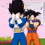 Goku y Vegeta bailando #2🕺🕺✨