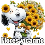 🌻 Flores Amarillas Snoopy 🌻