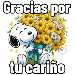 🌻 Flores Amarillas Snoopy 🌻