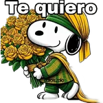 Flores amarillas Snoopy 🐾🌻🌼