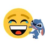 Emoji Bola 🟡 y Stitch Animado