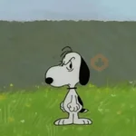 😠🫐 SNOOPY Enojado 🫐😠