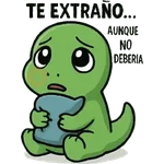 dinosaurios con corazon roto