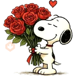 Snoopy Flowers 🌹🌹🌹
