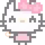 Emojis pixel hello kitty 🥰♥️