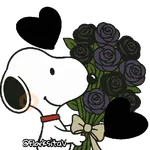 Snoopy rosas mov 🥰🩷✨