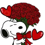Snoopy rosas mov 🥰🩷✨