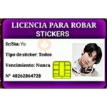 licencias para robar stickers