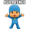 Stickers Pocoyo Grosero 