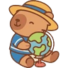 Stickers Capibara Kawaii 🏖🍹🌞