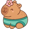 Stickers Capibara Kawaii 🏖🍹🌞
