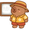 Stickers Capibara Kawaii 🏖🍹🌞