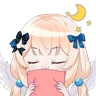 Stickers 姫神さま [HKVtuber] 貼圖包(有天使翼)