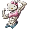 Stickers Gym Fit Hello Kitty