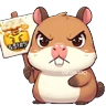 Stickers Capibara enojado 🦫💢2️⃣ mov