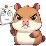 Stickers Capibara enojado 🦫💢2️⃣ mov