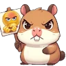 Stickers Capibara enojado 🦫💢2️⃣ mov