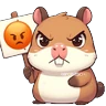 Stickers Capibara enojado 🦫💢2️⃣ mov