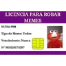Stickers licencias de robar estikers 