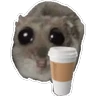 Stickers Rata triste Hámster Memes 🐭🐹