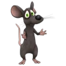 Stickers rata triste 😶‍🌫️ rata tímida 💖