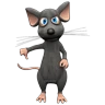 Stickers rata triste 😶‍🌫️ rata tímida 💖