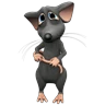 Stickers rata triste 😶‍🌫️ rata tímida 💖