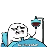 Stickers Flork enfermó 🥺🤧🤒🤕😷